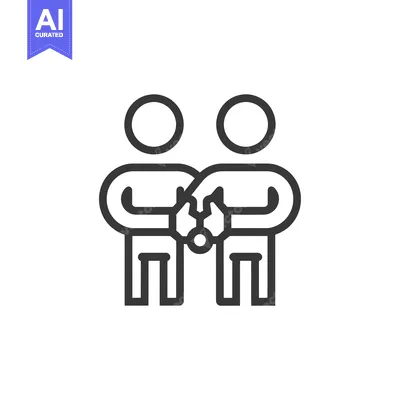 Two People Shaking Hands With Their Arms Extended