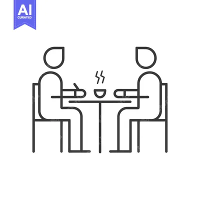 Two People Sitting at a Table with a Cup of Tea