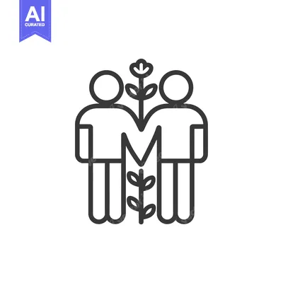 Two People Supporting a Growing Plant