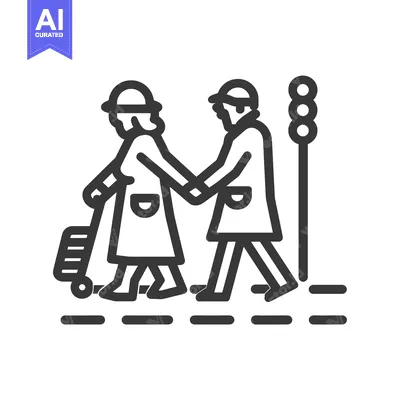 Two People Walking Together, One Pushing a Suitcase