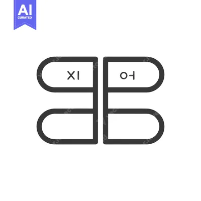 Aset premium populer: Two pill-shaped frames with "XI" and "O+" text inside