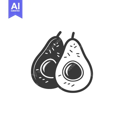 Two Whole Avocados, One Cut in Half
