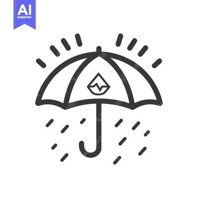 Umbrella Protecting a Water Drop from Rain