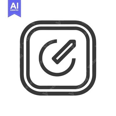 Aset premium populer: Minimalist Power Button Icon in Double-Lined Rounded Square Frame