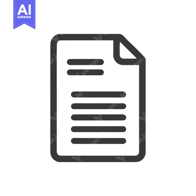 Popular premium asset: Simple Document Icon with Rounded Corners and Text Lines
