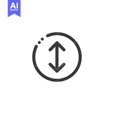 Aset premium populer: Circular Arrows Icon: Up and Down Movement, Modern Design, Gray on Whi