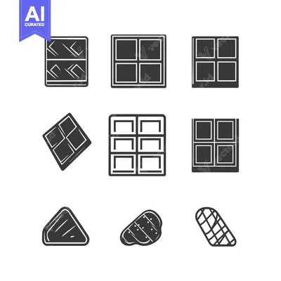 Various Chocolate Bar Shapes and Sizes