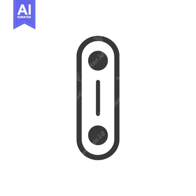 Aset desain premium: Minimalist Toggle Switch Icon with Rounded Edges and Circular Indicato