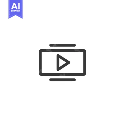 Video Player with Play Button Icon