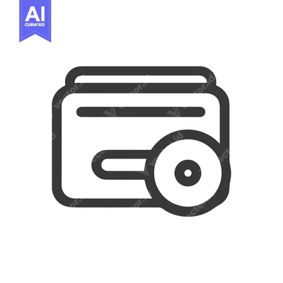 Database Backup Icon: Simple, Bold Line Art with Disk
