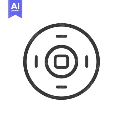 Ancient Chinese Coin Icon: Minimalist Black Line Art on White Backgrou