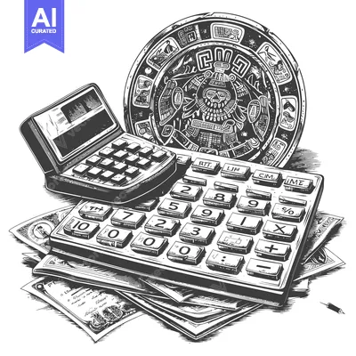 Aset premium populer: Vintage Calculator, Aztec Calendar, and Money