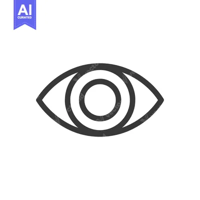 Aset premium populer: Minimalist Eye Icon: Simple, Bold, Vision, Perception, and Awareness S