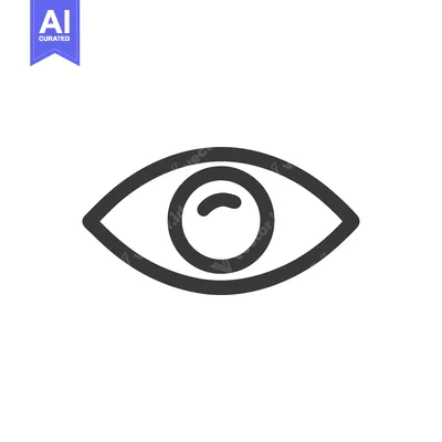 Simple Eye Icon: Vision, Perception, and Clarity Symbol