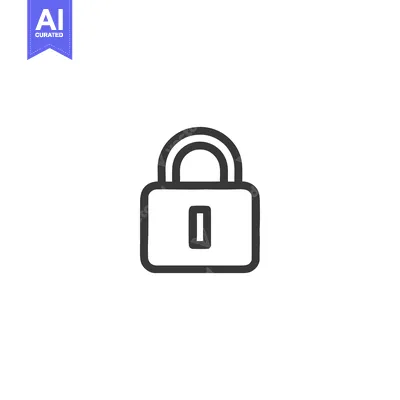 Premium design asset: Minimalist Padlock Icon: Security, Protection, and Privacy Symbol