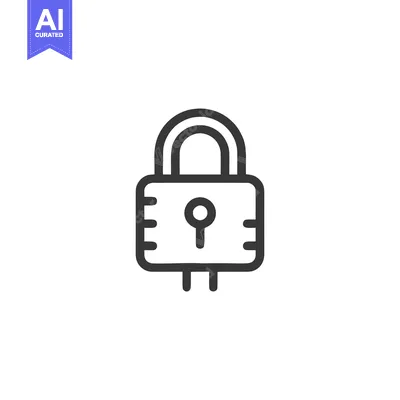 Aset premium populer: Minimalist Padlock Icon: Security, Protection, and Privacy Symbol