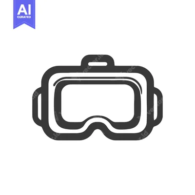 Minimalist VR Headset Icon: Modern Technology and Virtual Reality