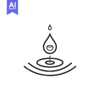 Water Drop Falling Into a Pool With Ripples
