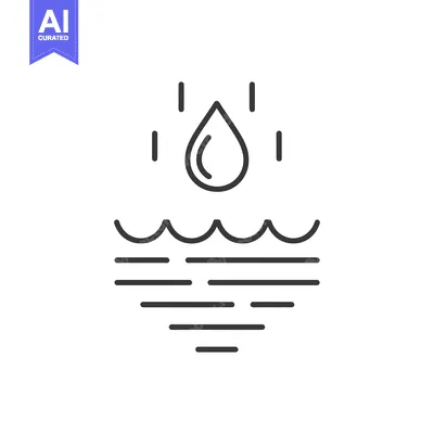 Water Droplet Falling into Rippling Water Surface