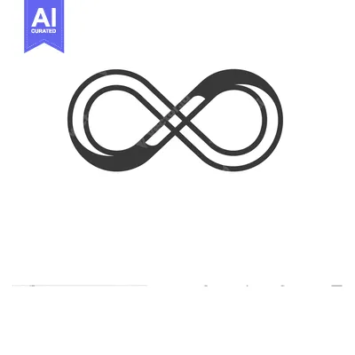 Popular premium asset: A black infinity symbol with a white background