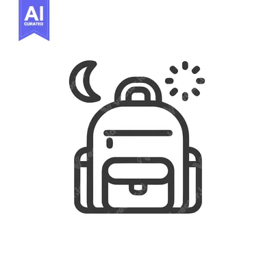 Backpack Adventure: Night and Day Icon, Travel Ready