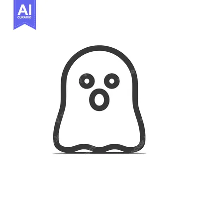 Minimalist Ghost Icon: Spooky, Simple, and Modern Halloween Design