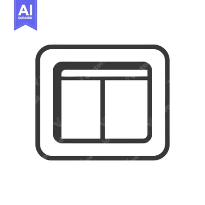 Minimalist Dark Gray Double Light Switch Icon on White Background