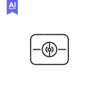 Popular premium asset: Wireless charging icon with a circle and waves