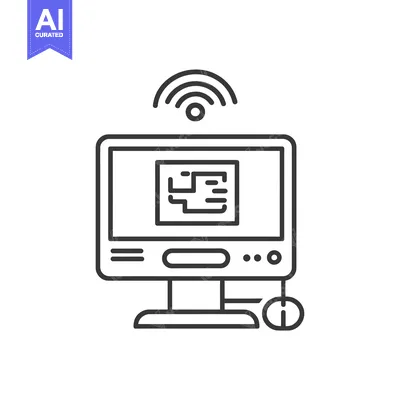 Wireless Computer with Circuit Board on Screen