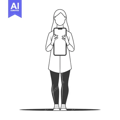 Popular premium asset: Woman Holding a Smartphone with a Blank Screen