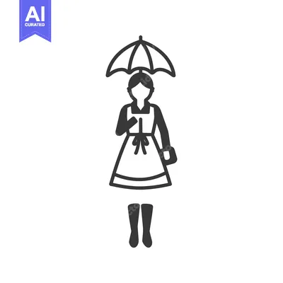 Woman Holding Umbrella Wearing a Dress and Boots