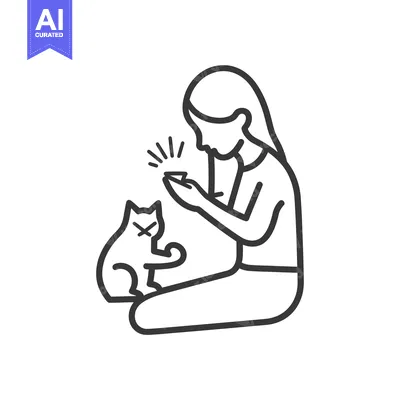 Woman Ignoring Cat While Using Phone