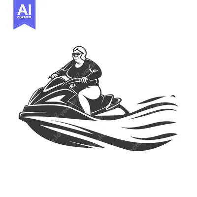 Woman in Sunglasses Riding a Jet Ski