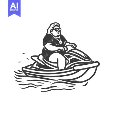 Woman in Sunglasses Riding a Jet Ski on Water