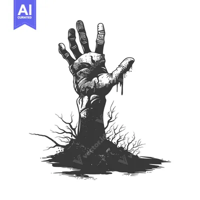 A Bloody Hand Reaching From a Grave