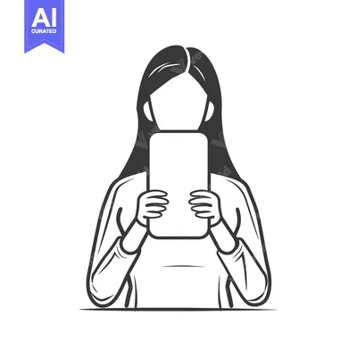 Woman Obscured by Smartphone