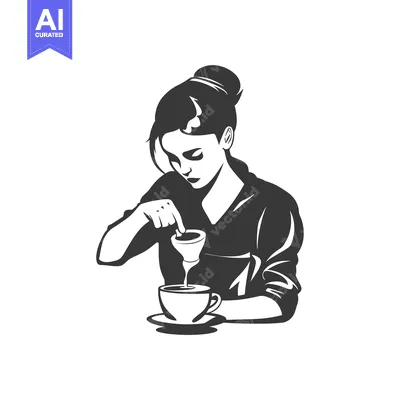 Woman Pouring Coffee From a Filter Into a Cup