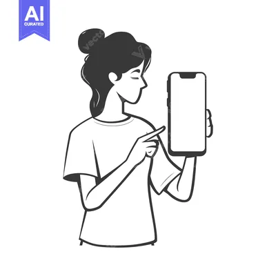 Popular premium asset: Woman Presenting a Smartphone with Blank Screen