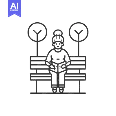 Woman Reading a Book on a Park Bench