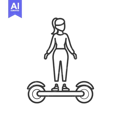 Popular premium asset: Woman Riding a Hoverboard