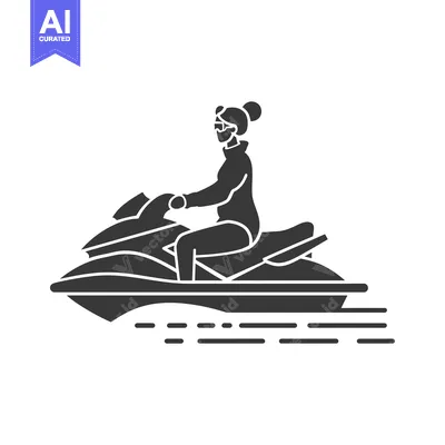 Woman Riding a Jet Ski on the Water