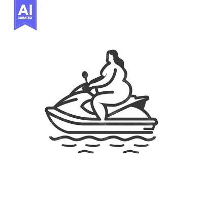 Woman Riding a Jet Ski on Water