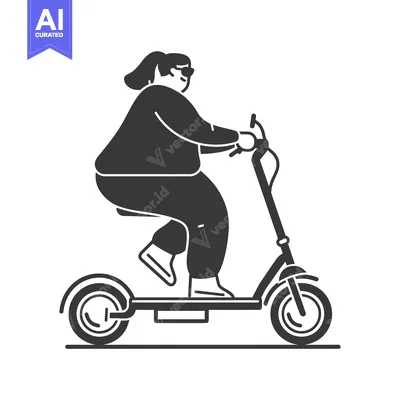 Woman riding an electric scooter with sunglasses on