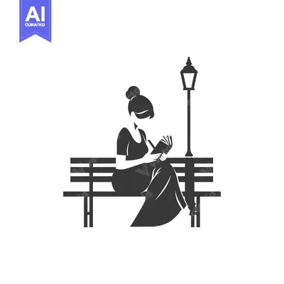 Woman Sitting on a Bench Reading a Book Under a Streetlight