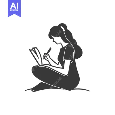 Woman Sitting with Her Legs Crossed and Writing in a Notebook