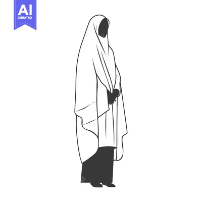 Woman wearing a niqab and abaya