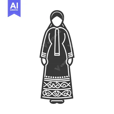Woman Wearing Traditional Islamic Clothing