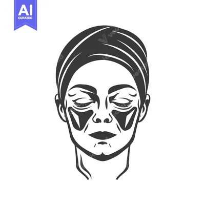 Woman with a turban and facial mask