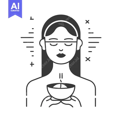 Woman with Closed Eyes Holding a Cup of Tea