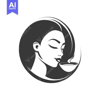 Woman with Closed Eyes Inhaling Steam from a Cup
